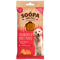 Soopa Vegansk Hunde Snack Cranberry & Sweet Potato JUMBO Dental Sticks